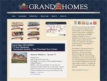 Tablet Screenshot of grandhomes.com